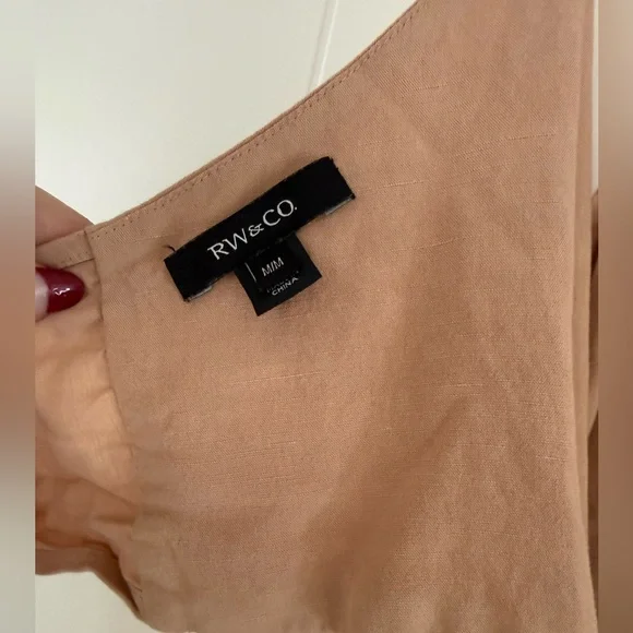 RW&Co. Tie Back Midi Dress, size medium. - Picture 9 of 9